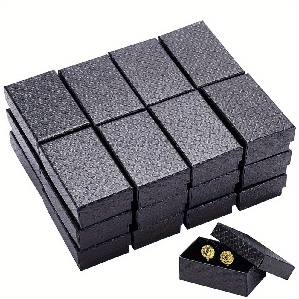 Diamond Patterned Cardboard Jewelry Gift Box